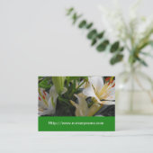 Witte Lelie Kwekerij visitekaartje (Staand voorkant)