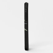 Witte lelie op zwarte iPhone-hoes Case-Mate iPhone Case (Achterkant/links)