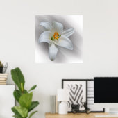 witte lelie poster (Thuiskantoor)