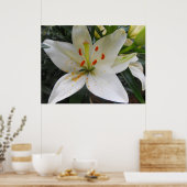 Witte Lelie Poster (Keuken)