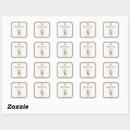 Witte Lelie Reeds Diffusor Label (Vel)