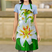 Witte lelie schort