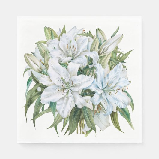 Witte Lelie Servet (Voorkant)