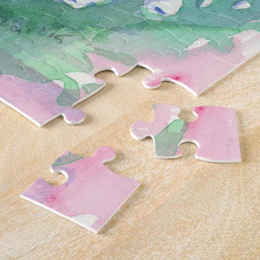 Witte Lelie van de Vallei bloemen Legpuzzel (Zijkant)