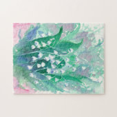 Witte Lelie van de Vallei bloemen Legpuzzel (Horizontaal)