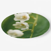 Witte Lelie van de vallei (Convallaria majalis) Papieren Bordje (Gekanteld)