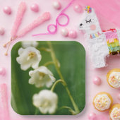 Witte Lelie van de vallei (Convallaria majalis) Papieren Bordje (Feest)