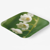 Witte Lelie van de vallei (Convallaria majalis) Papieren Bordje (Gebogen)