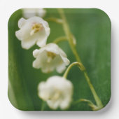 Witte Lelie van de vallei (Convallaria majalis) Papieren Bordje (Voorkant)