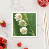 Witte Lelie van de vallei (Convallaria majalis) Servet (Insitu)