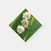 Witte Lelie van de vallei (Convallaria majalis) Servet (Hoek)