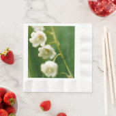 Witte Lelie van de vallei (Convallaria majalis) Servet (Insitu)