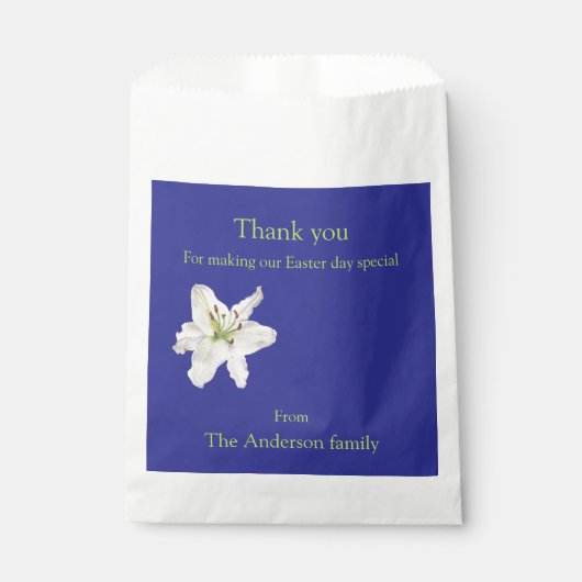 Witte leliebloem waterverf Dank u Bedankzakje (Voorkant)