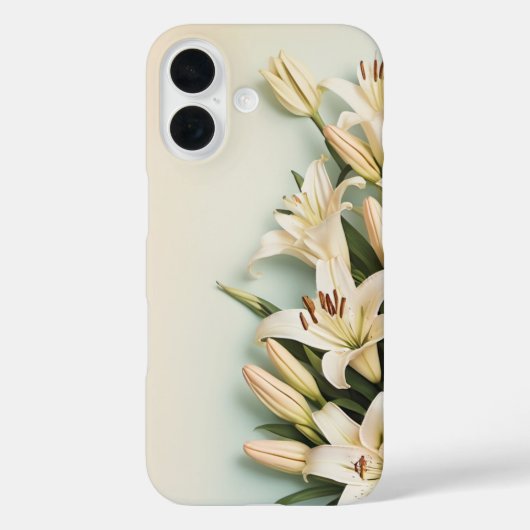 Witte Lelies Bloemen - iPhone / iPad case (Achterkant)