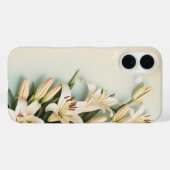 Witte Lelies Bloemen - iPhone / iPad case (Achterkant (horizontaal))
