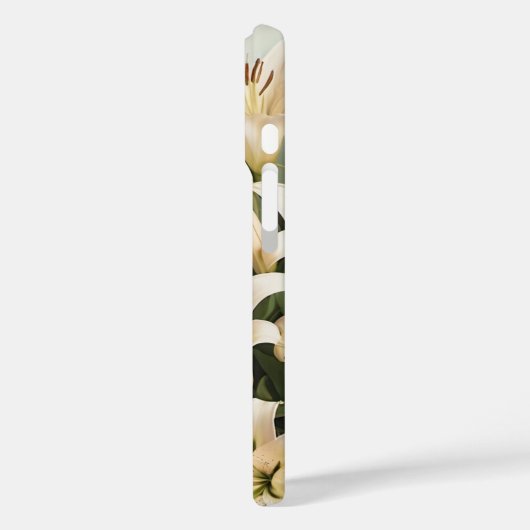 Witte Lelies Bloemen - iPhone / iPad case (Achterkant / Links)