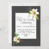 Witte Lelies Bruiloft Kaart (Voorkant)