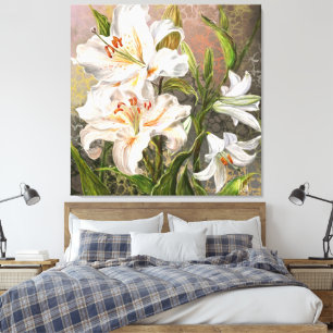 Witte lelies canvasprint canvas afdruk