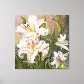 Witte lelies canvasprint canvas afdruk (Voorkant)