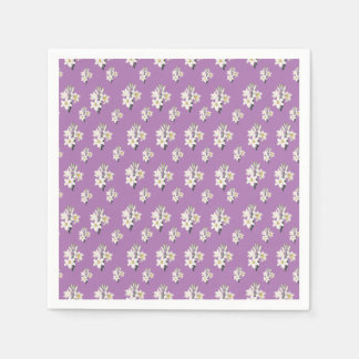 Witte Lelies Elegant Servet