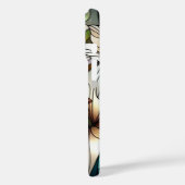 Witte lelies glas-in-lood-effect Case-Mate iPhone case (Achterkant / Links)