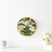Witte lelies in bloei ronde klok (Huis)