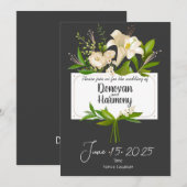 Witte lelies kaart (Voorkant / Achterkant)