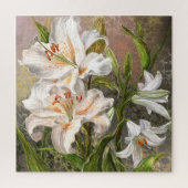 Witte Lelies Legpuzzel (Verticaal)