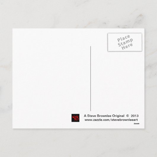 Witte lelies Paas Briefkaart (Achterkant)