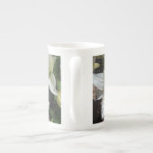 Witte lelies porselein kop (Achterkant)