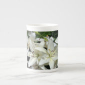 Witte lelies porselein kop (Voorkant)