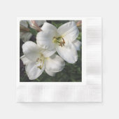 Witte lelies servet (Voorkant)