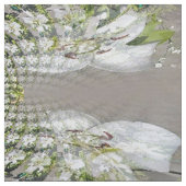 Witte lelies....... stof (Swatch)