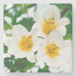 Witte lelies - Symbool van liefde Stenen Onderzetter