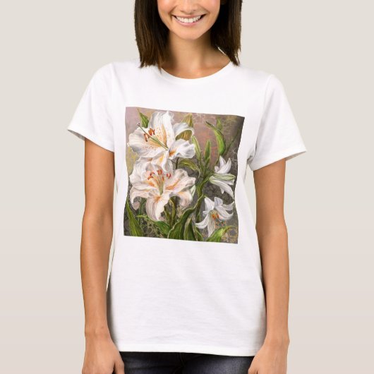Witte Lelies T-Shirt (Voorkant)