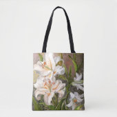 Witte Lelies Tote Tas (Voorkant)