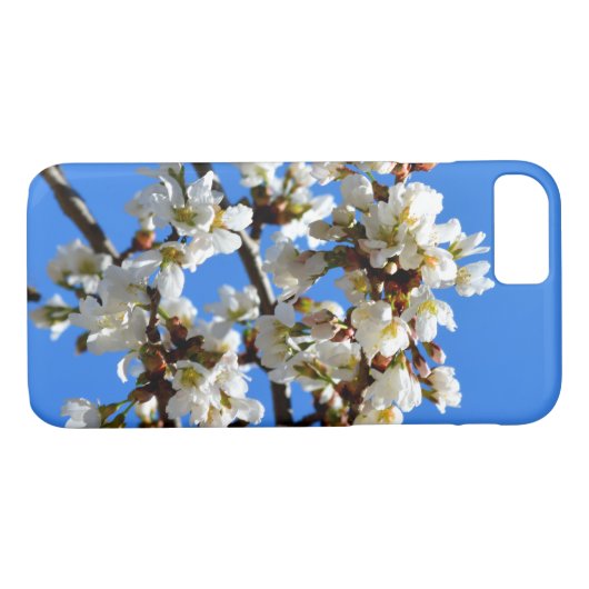 Witte lente bloeit witte stromende boom Case-Mate iPhone case (Achterkant (Horizontaal))