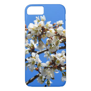 Witte lente bloeit witte stromende boom 	iPhone 8/7 hoesje