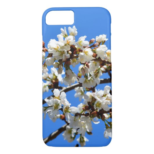 Witte lente bloeit witte stromende boom Case-Mate iPhone case (Achterkant)
