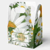 Witte lente bloemenwitte madeliefjes groen bedankdoosjes (Geopend)