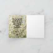 Witte lente bloesems gevulde boom bedankkaart (Binnen)