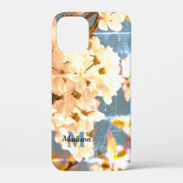  Witte lentebloem bloesem Monogram Hoesje- Case-Mate iPhone Case
