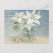 Witte lenzen en schelpen briefkaart (Voorkant)