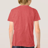 Witte letter f kerstcadeau Tri-Blend shirt (Achterkant)