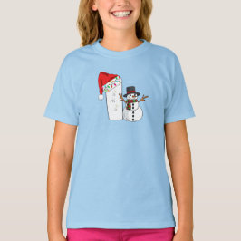 Witte letter I kerstcadeau T-shirt