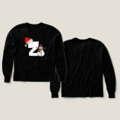 Witte letter z kerstcadeau (Voorkant /achterkant)