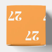 Witte letters met Initiaal aanpassen Bedankdoosjes (Bovenkant)