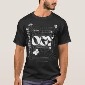 Witte letters OGY-raster T-shirt (Voorkant)