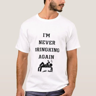 Witte leugens drink t-shirt