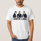 Witte leugens grappig t-shirt (Voorkant)